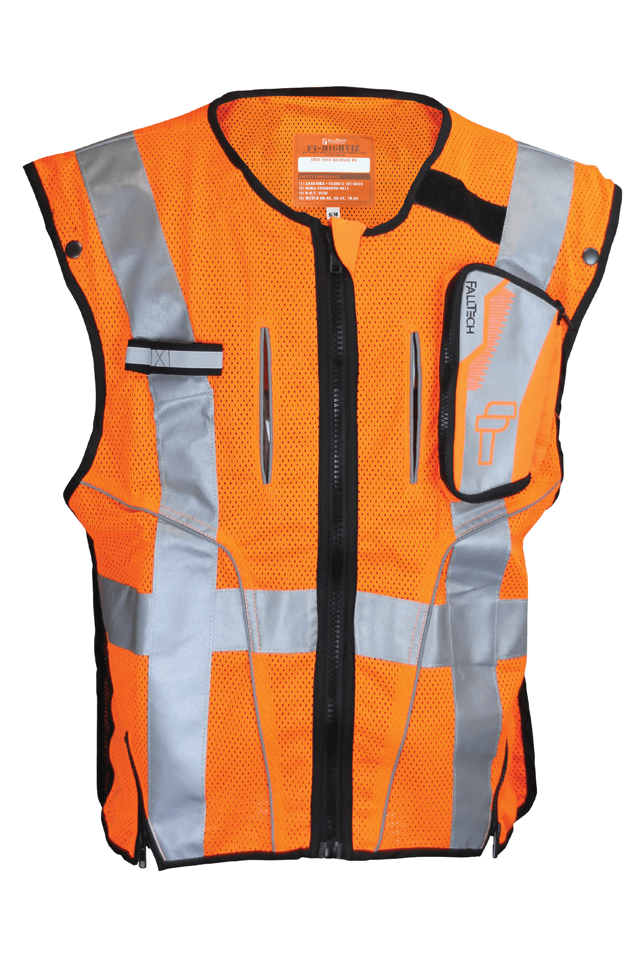 ANSI Class 2 High-visibility Orange Safety Vest