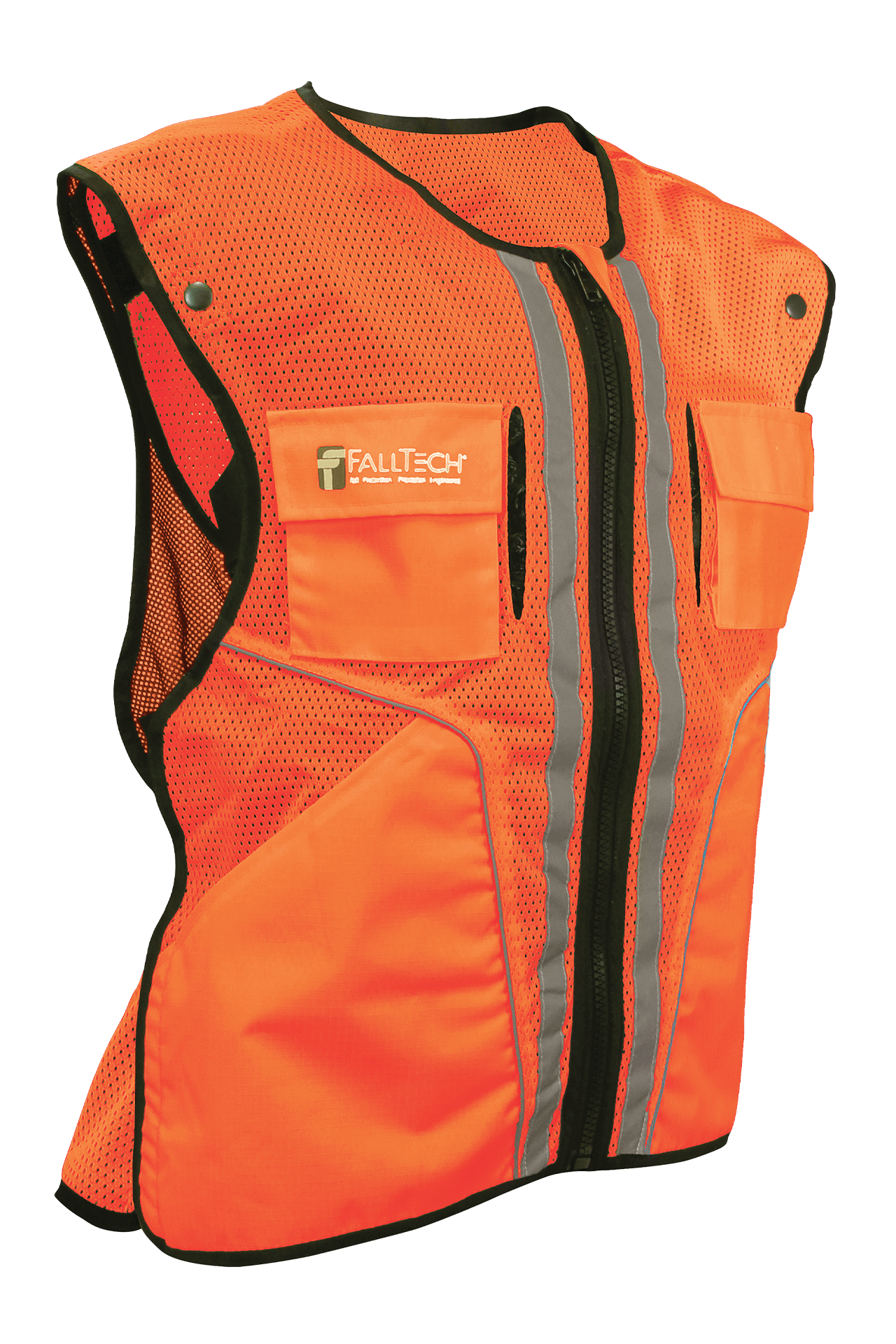 Construction Grade High-visibility Orange Safety Vest