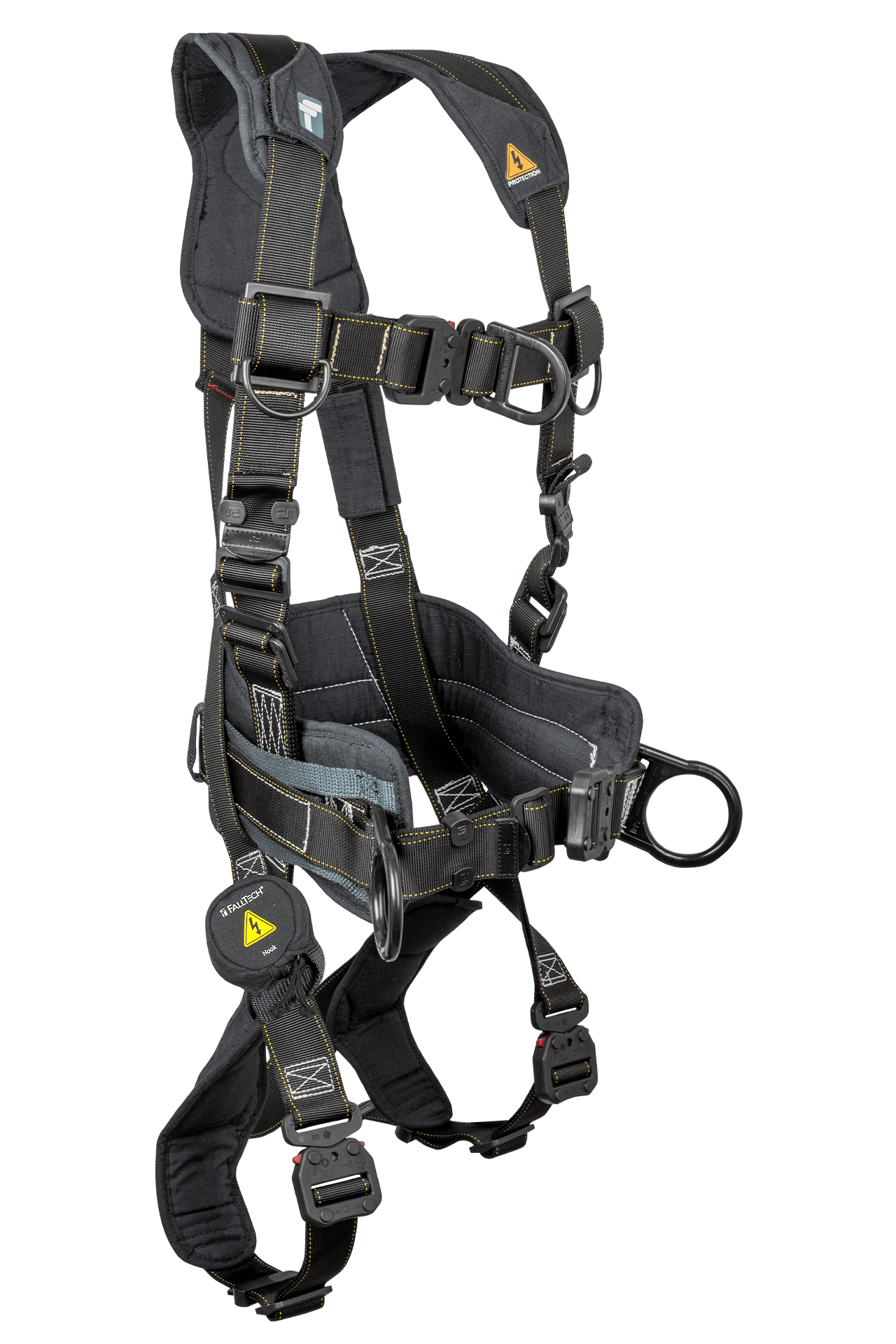 Arc Flash Nylon 4D Construction Climbing Full Body Harness, Quick-connect Adjustments