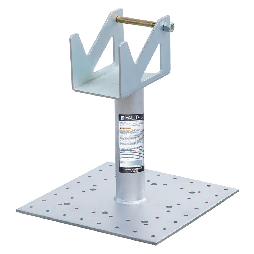 Post Anchor with Rotating SRL Cradle for Wood, Concrete and Steel