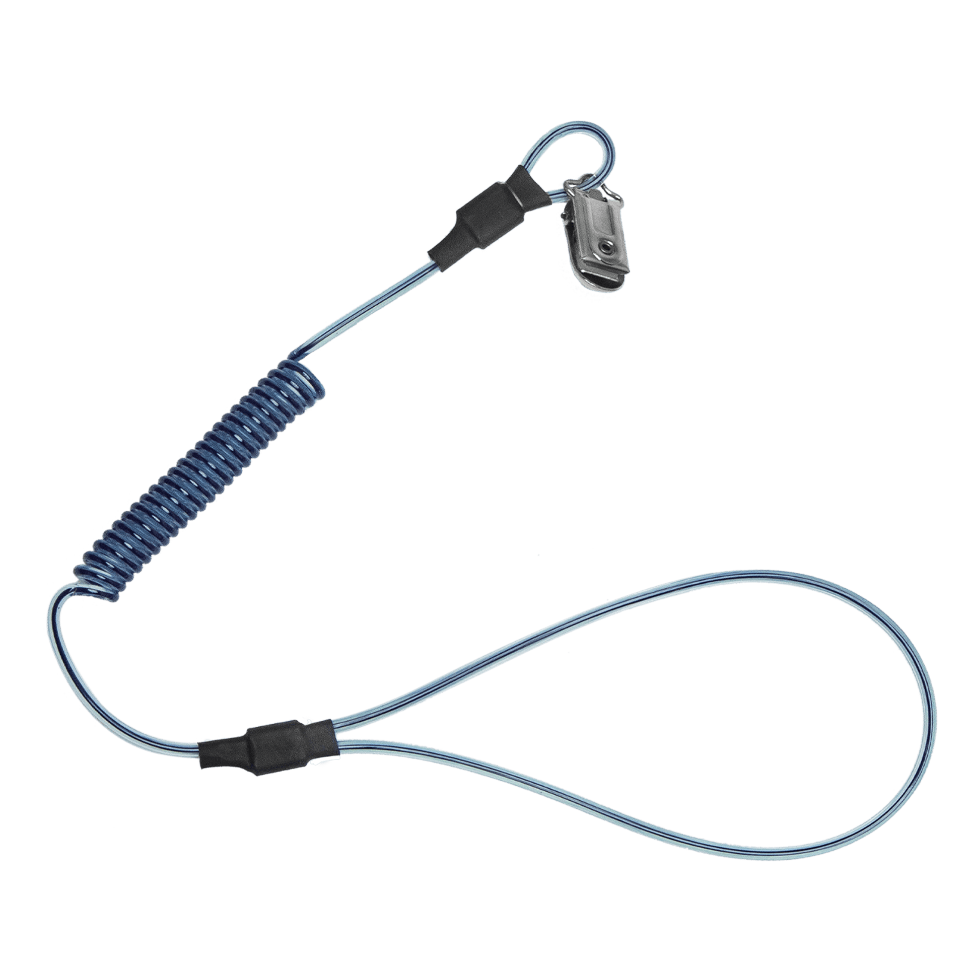 2 lb Stretch-coil Hard Hat Tether
