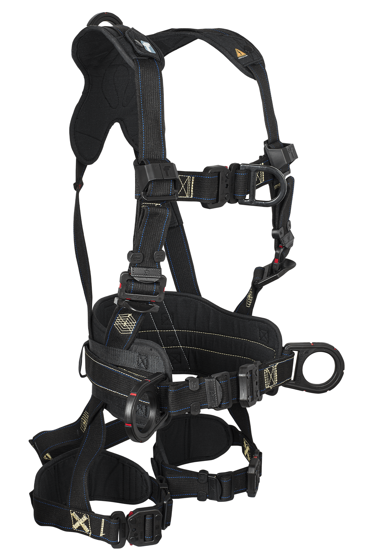 Arc Flash 4D Construction Climbing Full Body Harness, Overmolded Quick Connect Adjustments