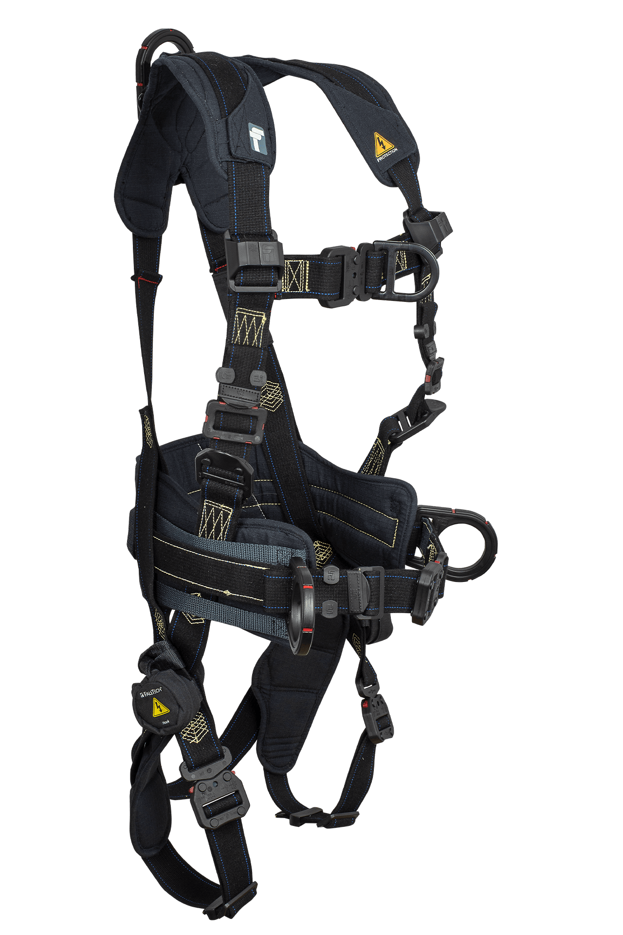 Arc Flash Nomex® 4D Construction Climbing Full Body Harness, Overmolded Quick Connect Adjustments