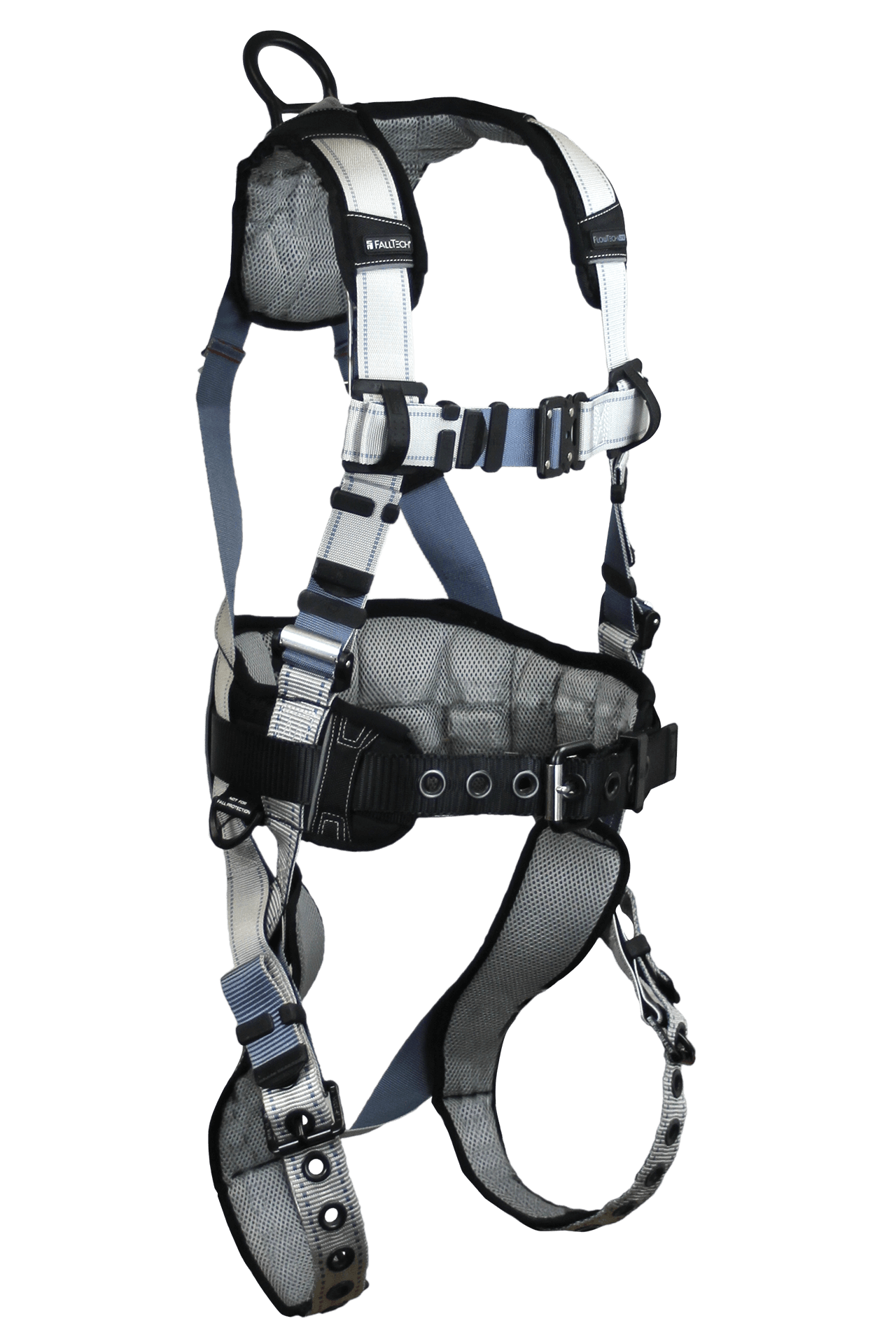 FlowTech LTE® 1D Construction Belted Full Body Harness, Tongue Buckle Leg Adjustment