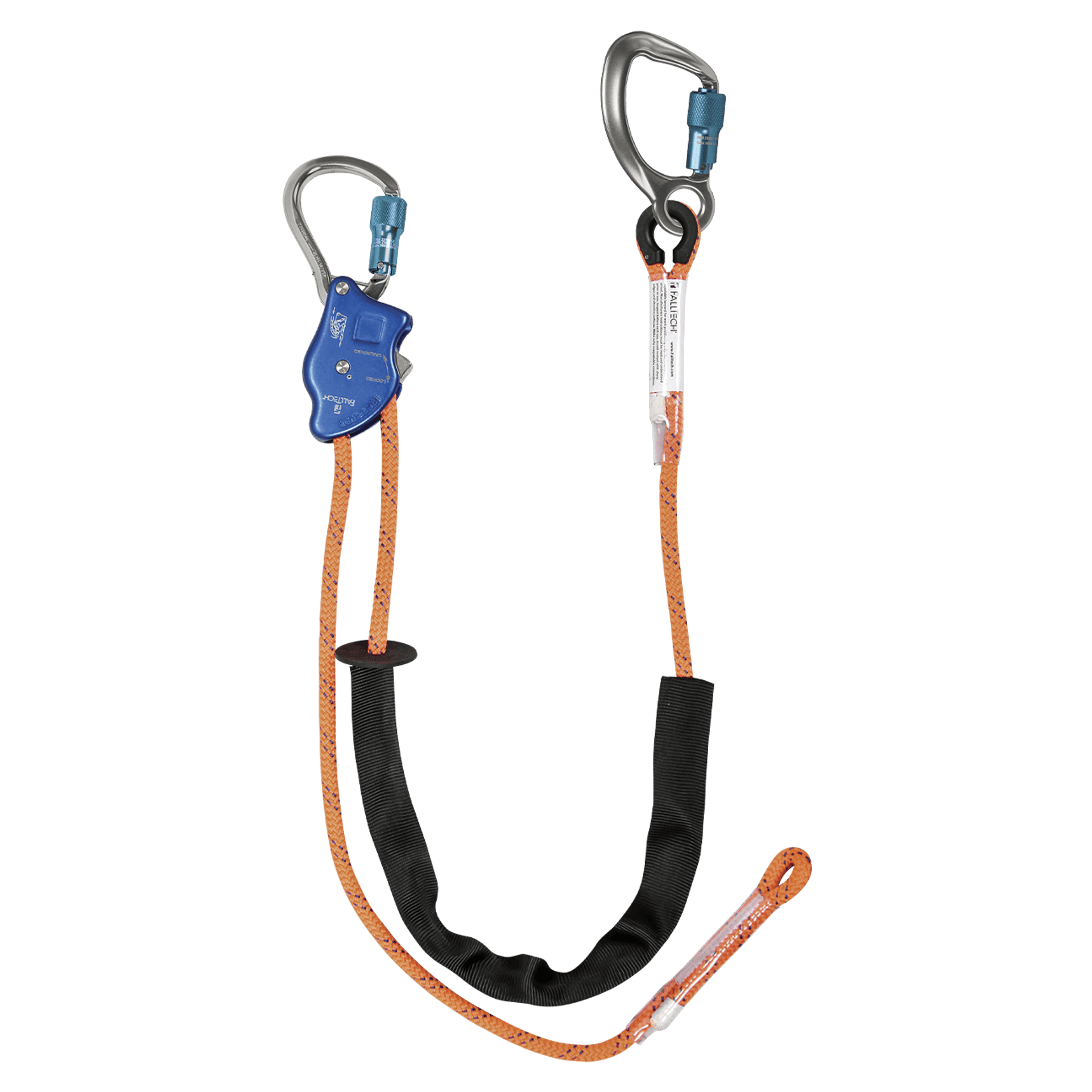 Tower Climber® Rope Positioning Lanyard with Aluminum Adjuster with Aluminum Carabiners