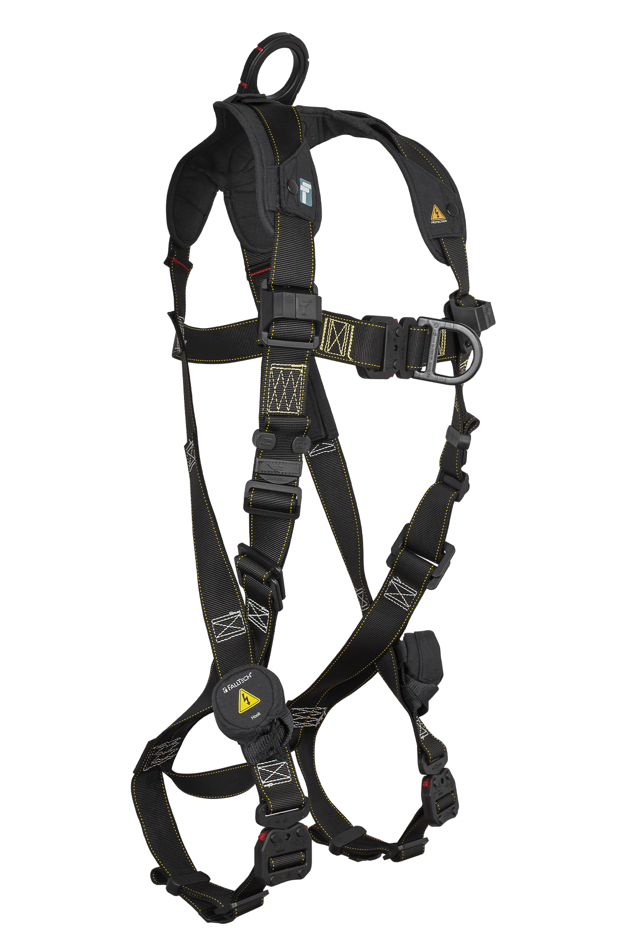Arc Flash Nylon 2D Climbing Non-belted Full Body Harness, Overmolded Quick Connect Adjustments
