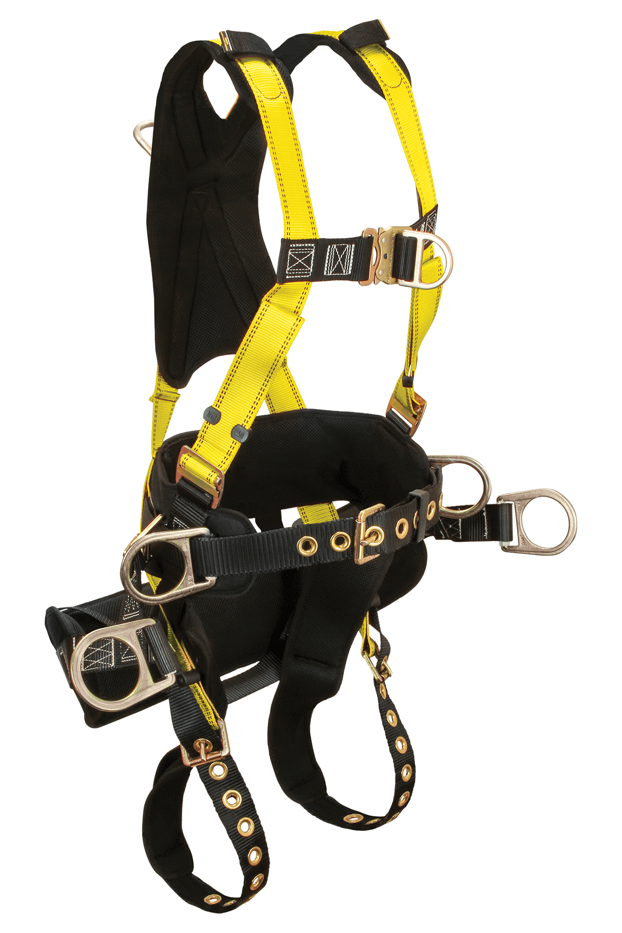 Journeyman® 6D Tower Climber® Full Body Harness, Removable Suspension and Positioning Seat