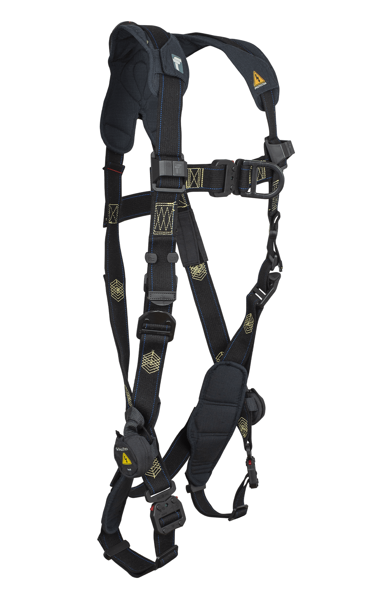 Arc Flash Nomex® 2D Climbing Non-Belted Full Body Harness, Overmolded Quick Connect Adjustments